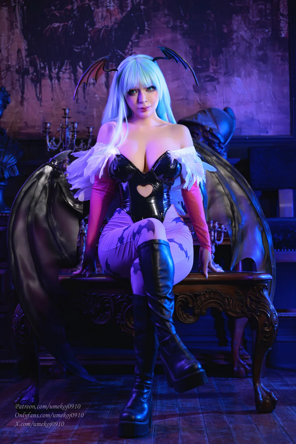 Umeko_J - Morrigan Aensland [95P,9V-2.39GB] tg@simisebaisi 【丝足阁】014.webp